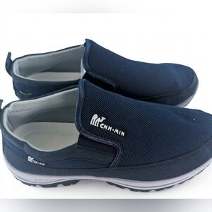 CNN-MIN Men’s Casual Slip-On Walking Shoes - Navy Blue - Size 41